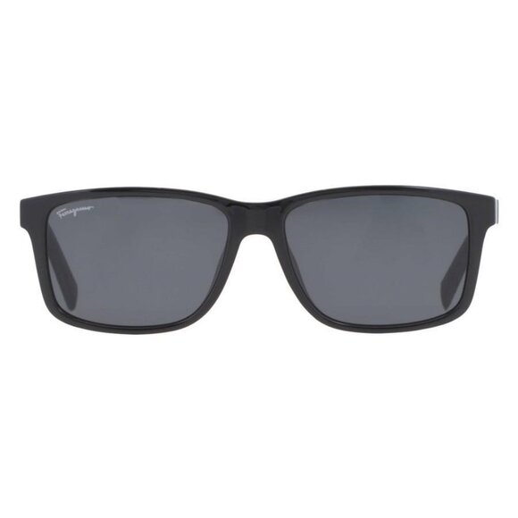 Salvatore Ferragamo Dark Grey Rectangular Men's Sunglasses SF938S 962 5 - Picture 1 of 6